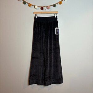 NWT Nation LTD black velour wide leg lounge pants